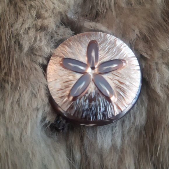 1965 Muskrat Jacket SZ S Mitchell Fur Co., Women's Beige Jacket Coat - Picture 10 of 16